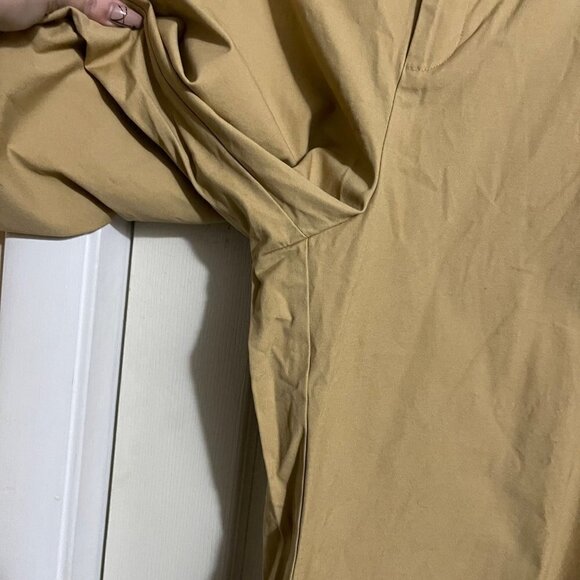 Who What Wear Womens Khaki Belted High Rise Pockets Wide Leg Trouser Pants 14 - Picture 8 of 9